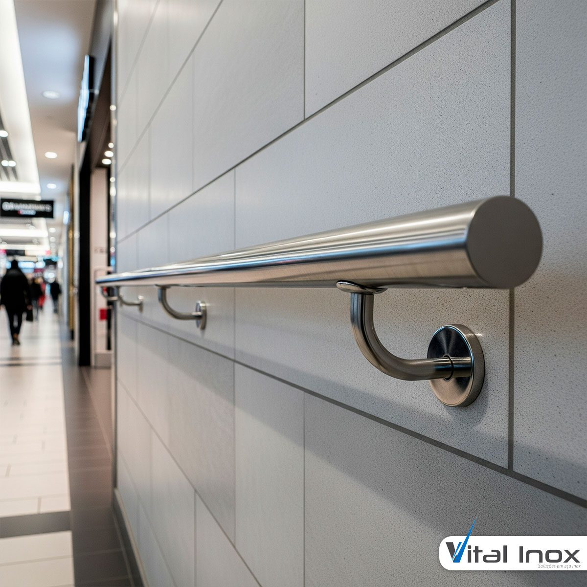Corrimão de Parede em Inox
