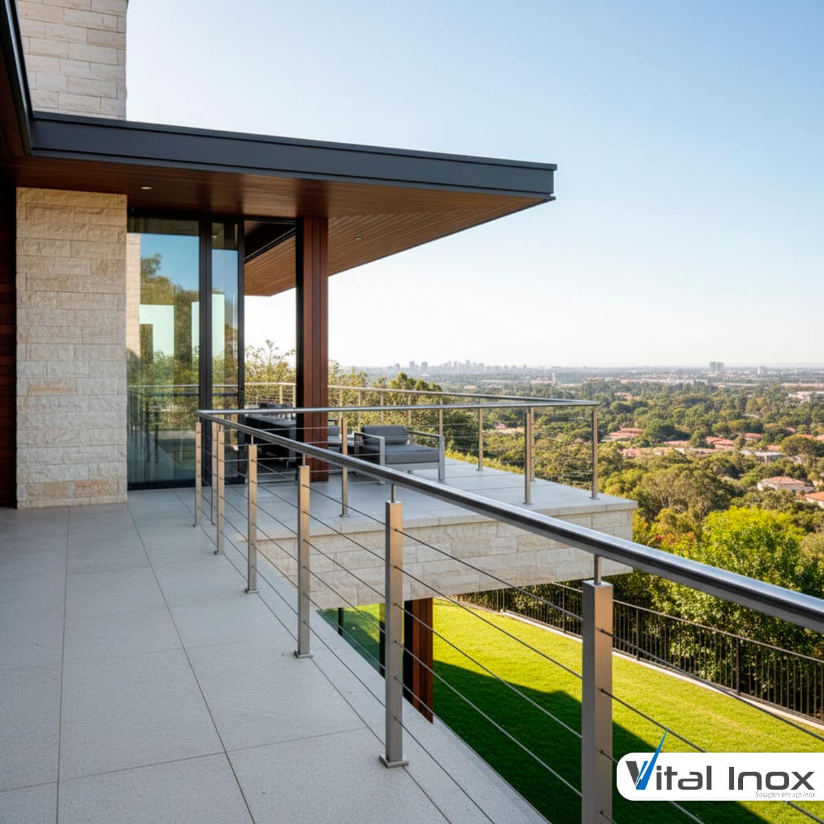Guarda Corpo Aço Inox Vital Inox