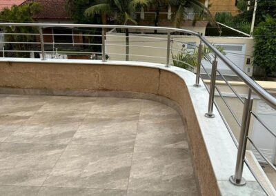 Guarda Corpo em Vidro e Inox no Litoral Paulista em Ilha Comprida