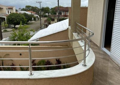 Guarda Corpo em Vidro e Inox no Litoral Paulista em Ilha Comprida