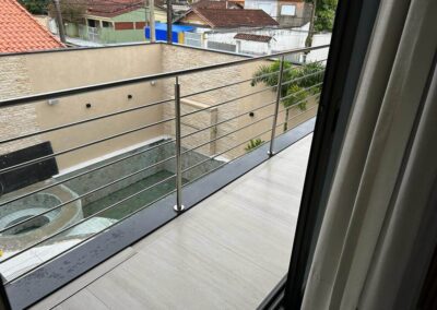 Guarda Corpo em Vidro e Inox no Litoral Paulista em Ilha Comprida