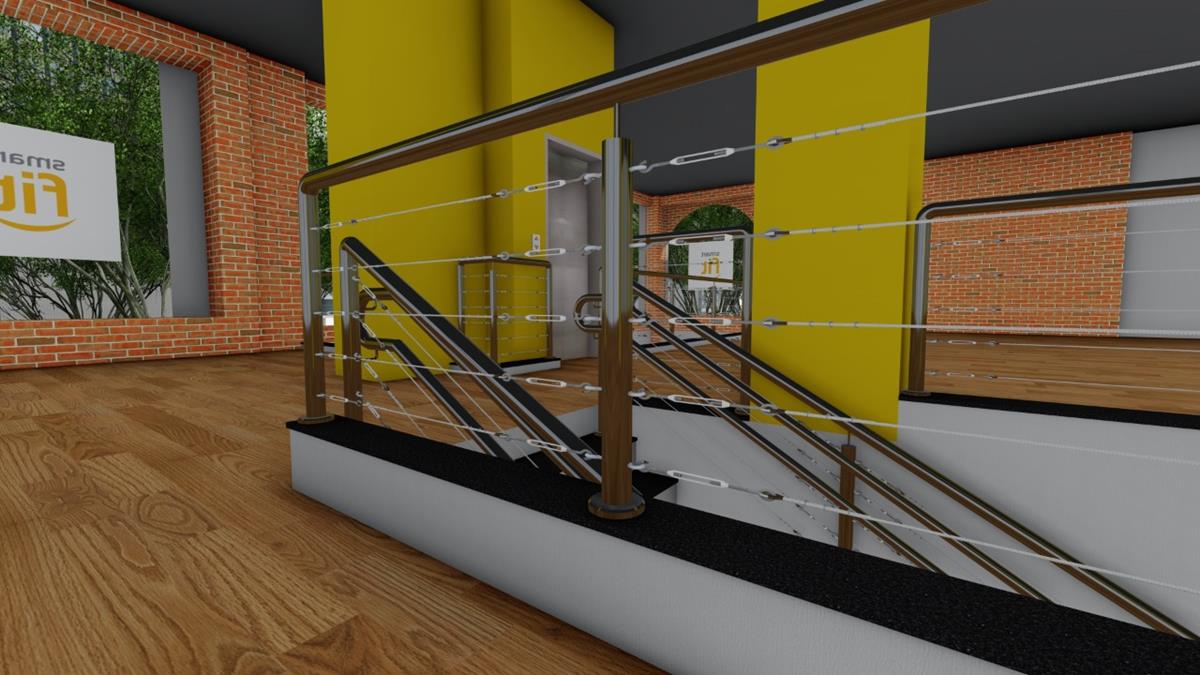 Guarda Corpo de Cabo de Aço