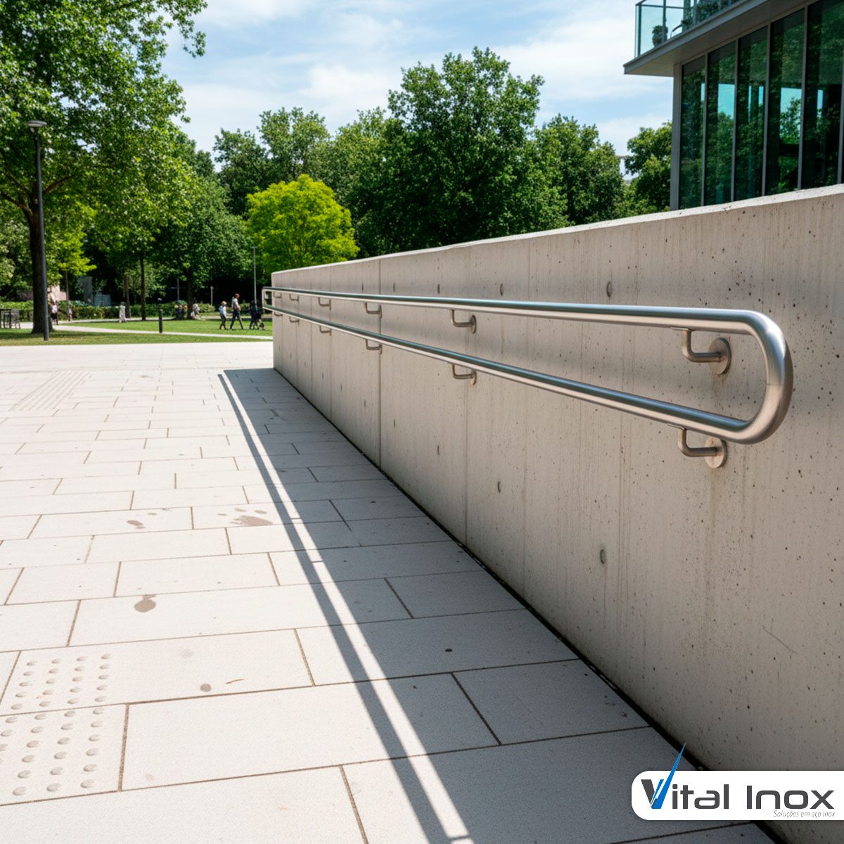 Corrimão de Parede em Inox