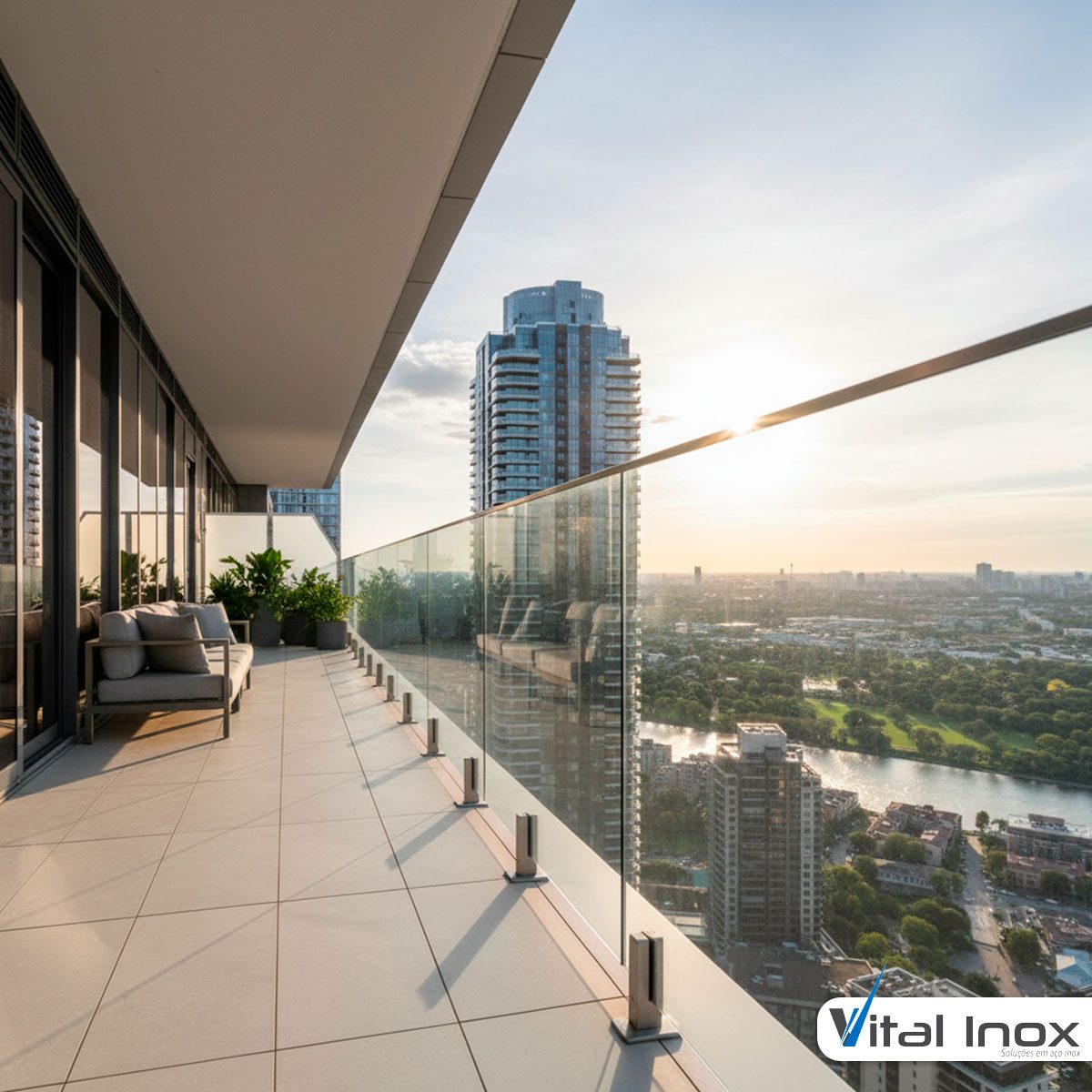 Guarda Corpo de Vidro Temperado