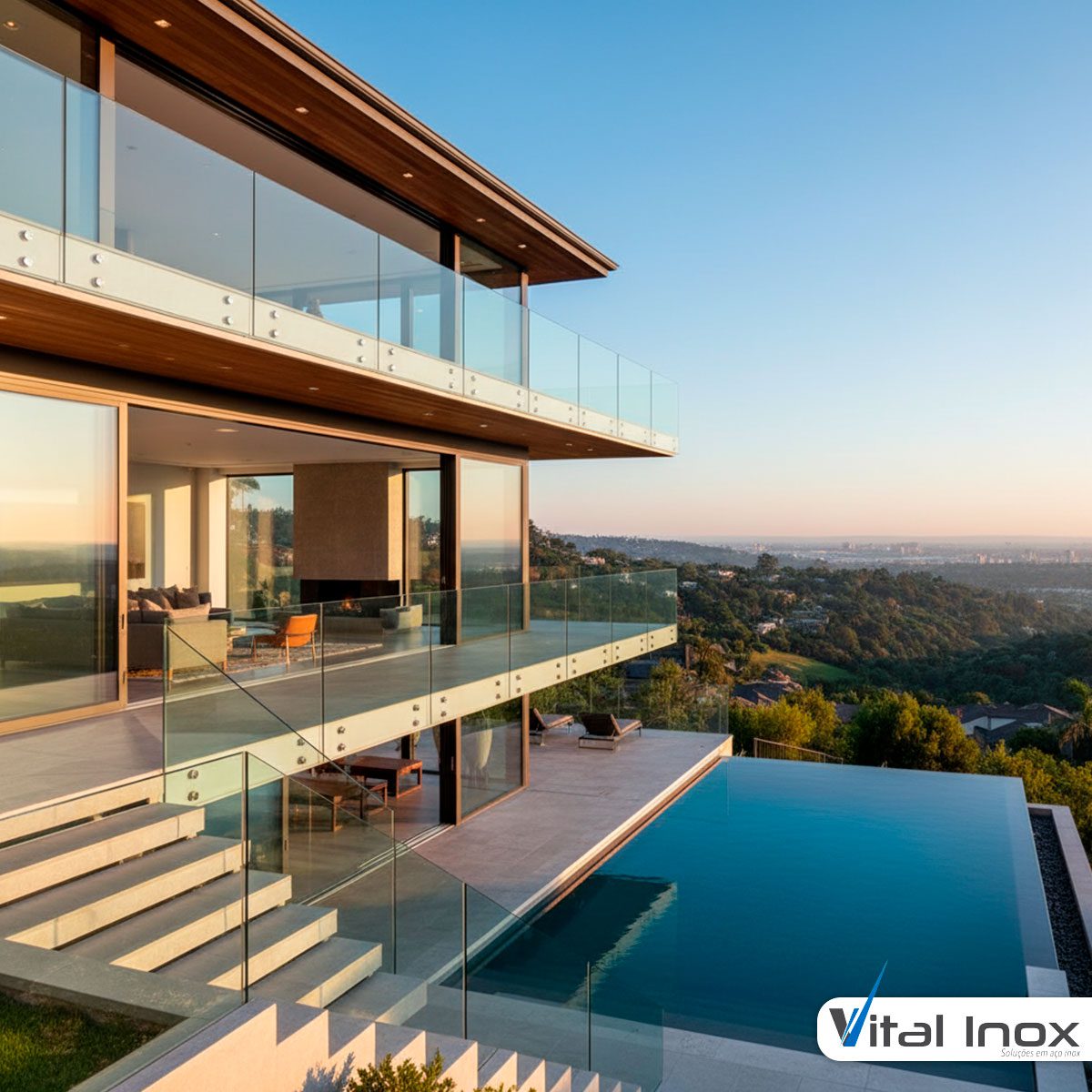 Guarda Corpo de Vidro Temperado