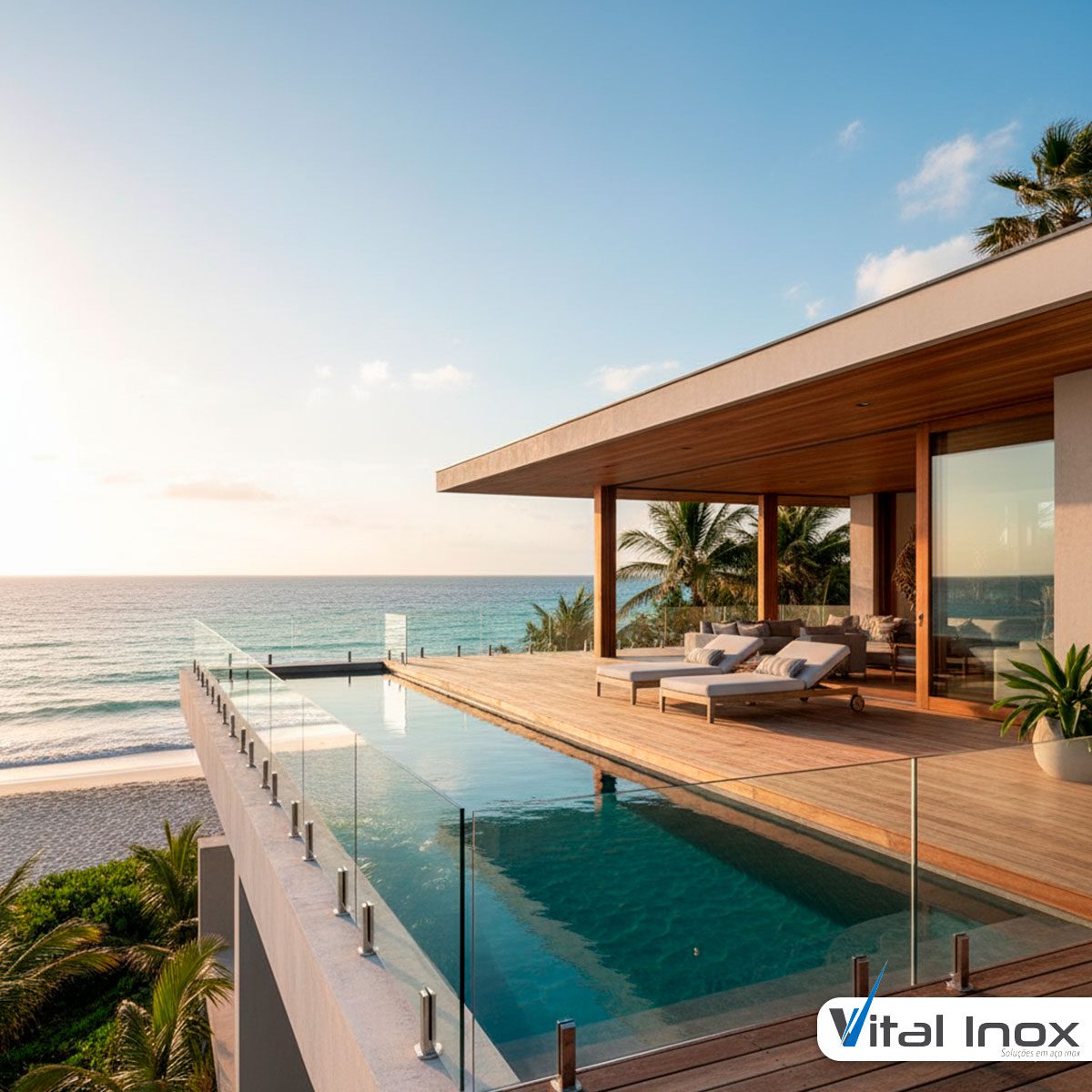 Guarda Corpo de Vidro Temperado