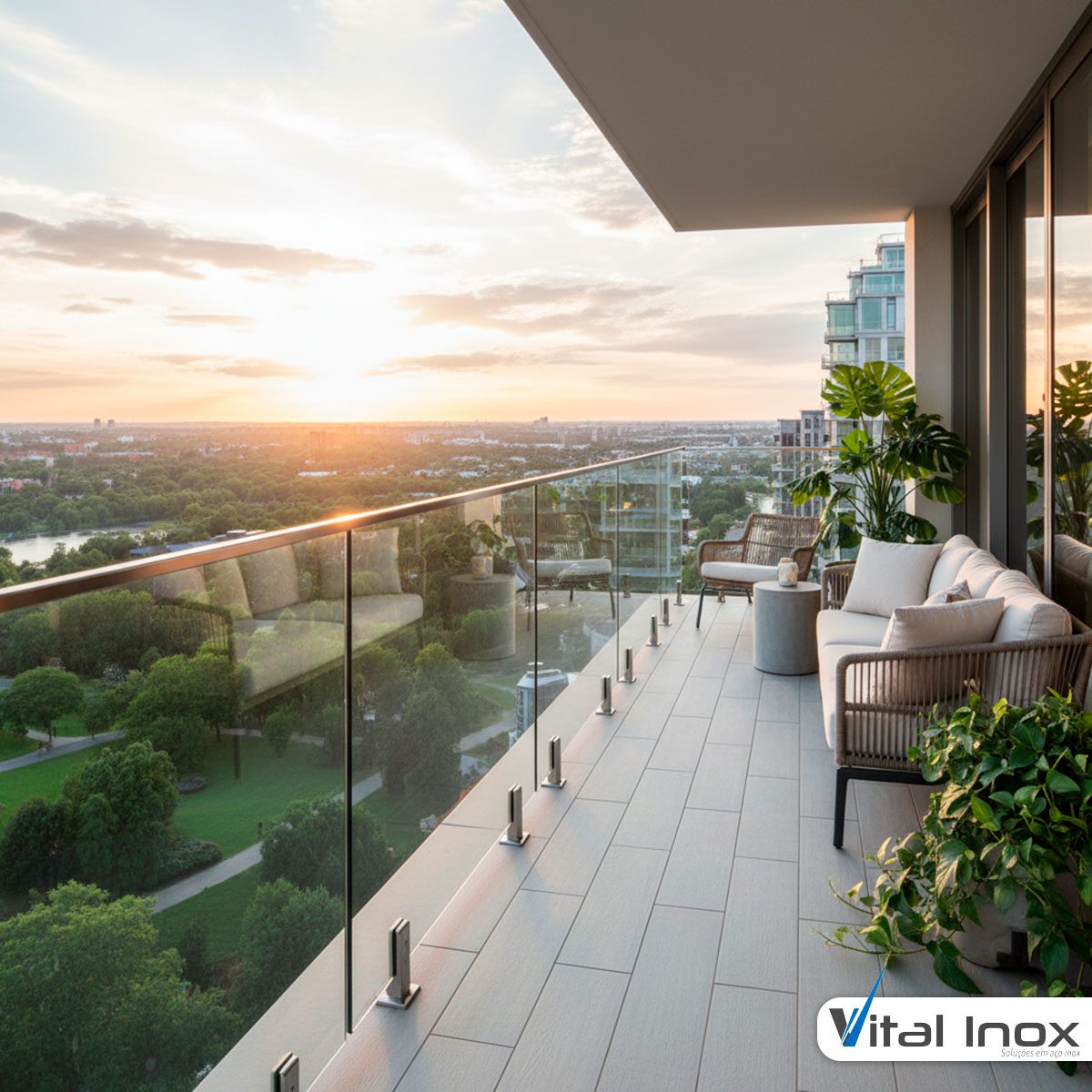 Guarda Corpo de Vidro Temperado