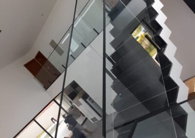 Guarda Corpo de Vidro com Inox