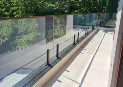 Guarda Corpo de Vidro com Inox