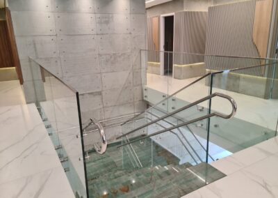 Guarda Corpo de Vidro com Inox