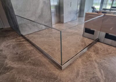 Guarda Corpo de Vidro com Inox