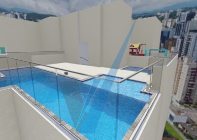 Guarda Corpo de Vidro com Inox