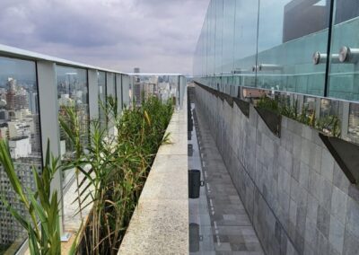 Guarda Corpo de Vidro com Inox