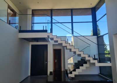 Guarda Corpo de Vidro com Inox